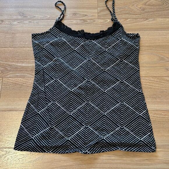 Ann Taylor Tops - Ann Taylor Loft‎ Black and White Tank Top Size Medium